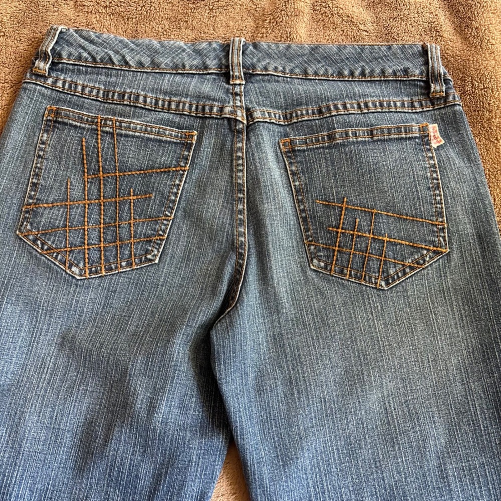 Tommy Jeans Y2K Cropped Capri Jeans Size 7 Cuffed Denim Low/Mid Rise - Picture 5 of 10